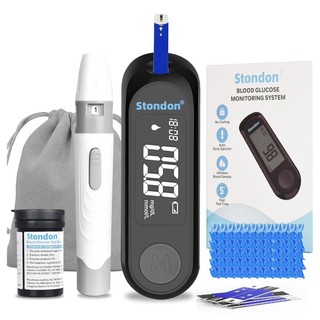 Stondon Blood Glucose Monitor Kit With 50 Test Strips