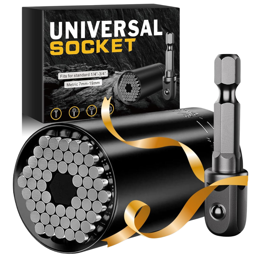 Universal Socket Tools Set With Power Drill Adapter (7-19mm)