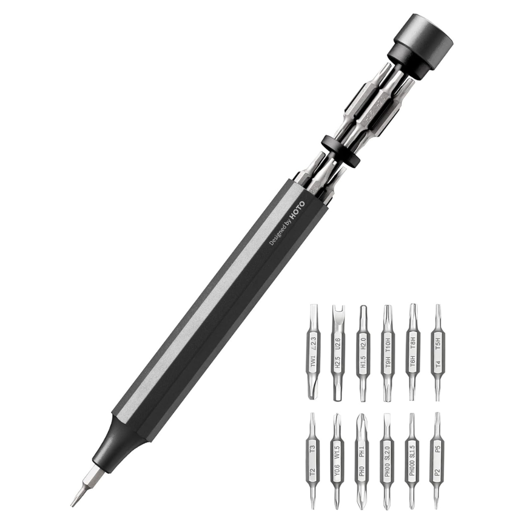 HOTO 24-In-1 Magnetic Precision Multi Bit Screwdriver Set