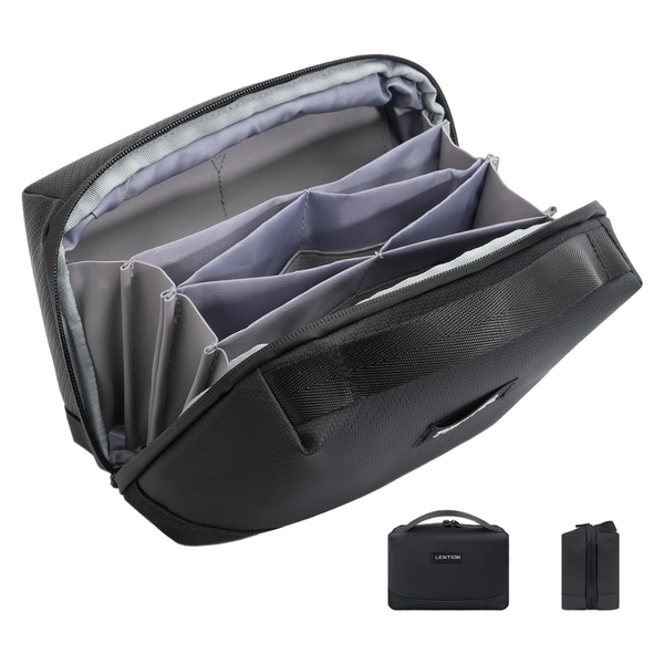 Lention Premium Electronics Travel Organizer Case W/ Handle