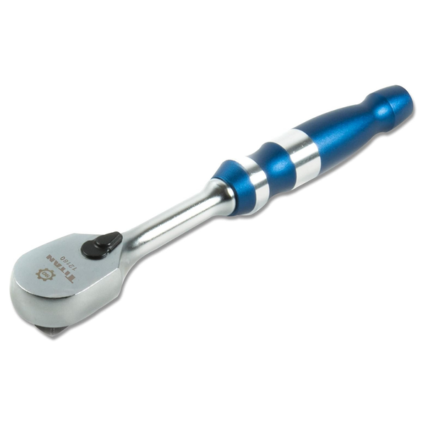 Titan 12160 1/4" Drive x 6" 90-Tooth Flat Head Ratchet