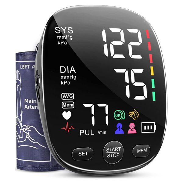 Automatic Upper Arm Blood Pressure Monitor W/ 2 x 120 Readings