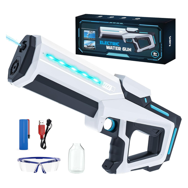 Electric Water Blaster Squirt Gun With Tank & LED Light