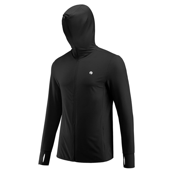 Pinspark Men's UPF50+ Full-Zip Outdoor Hoodie With Pockets
