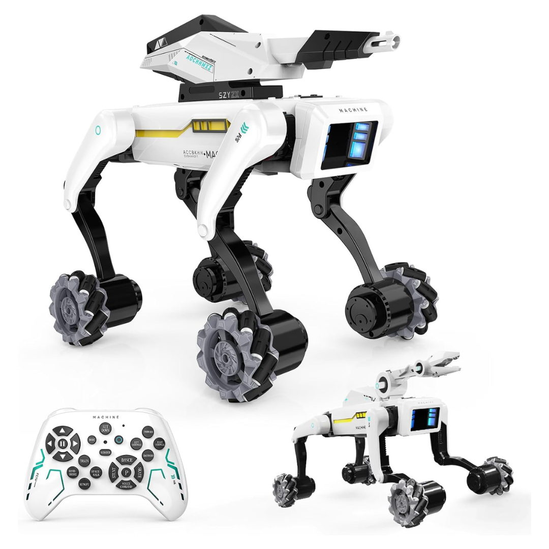 3-In-1 Robot Dog Toy With Wheels & 30+ Bionic Actions