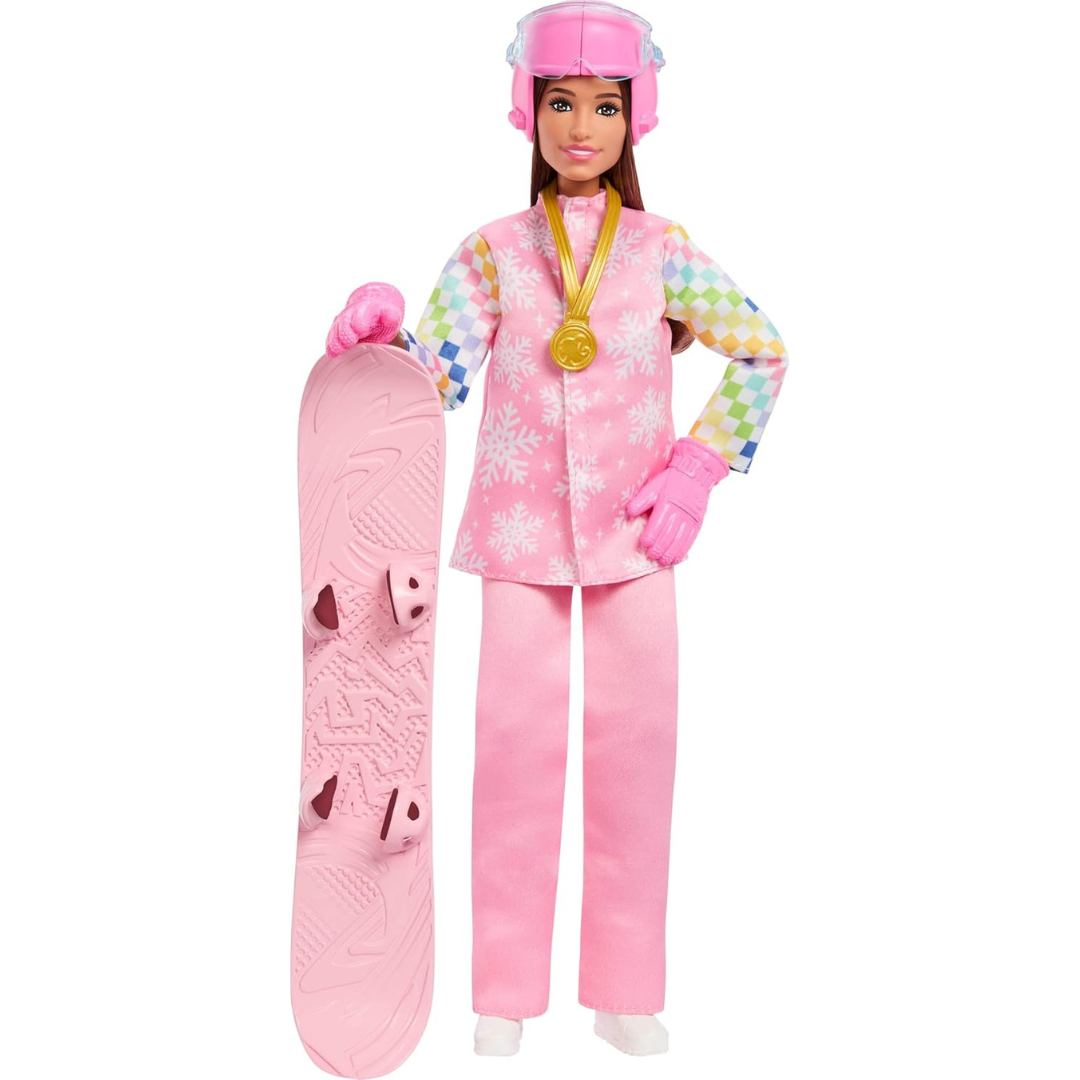 Barbie Careers Snowboarder Doll Playset With 10+ Accessories