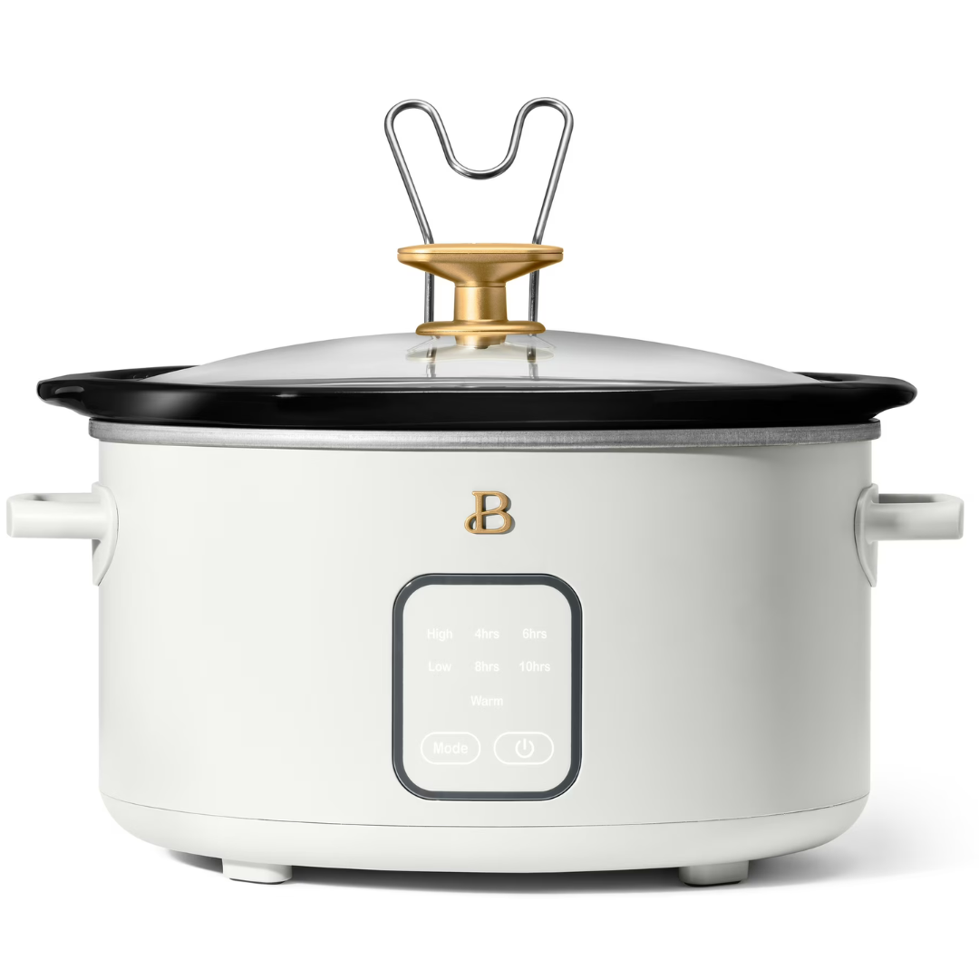 Beautiful 4Qt Slow Cooker With Touch-Activated Display (White)