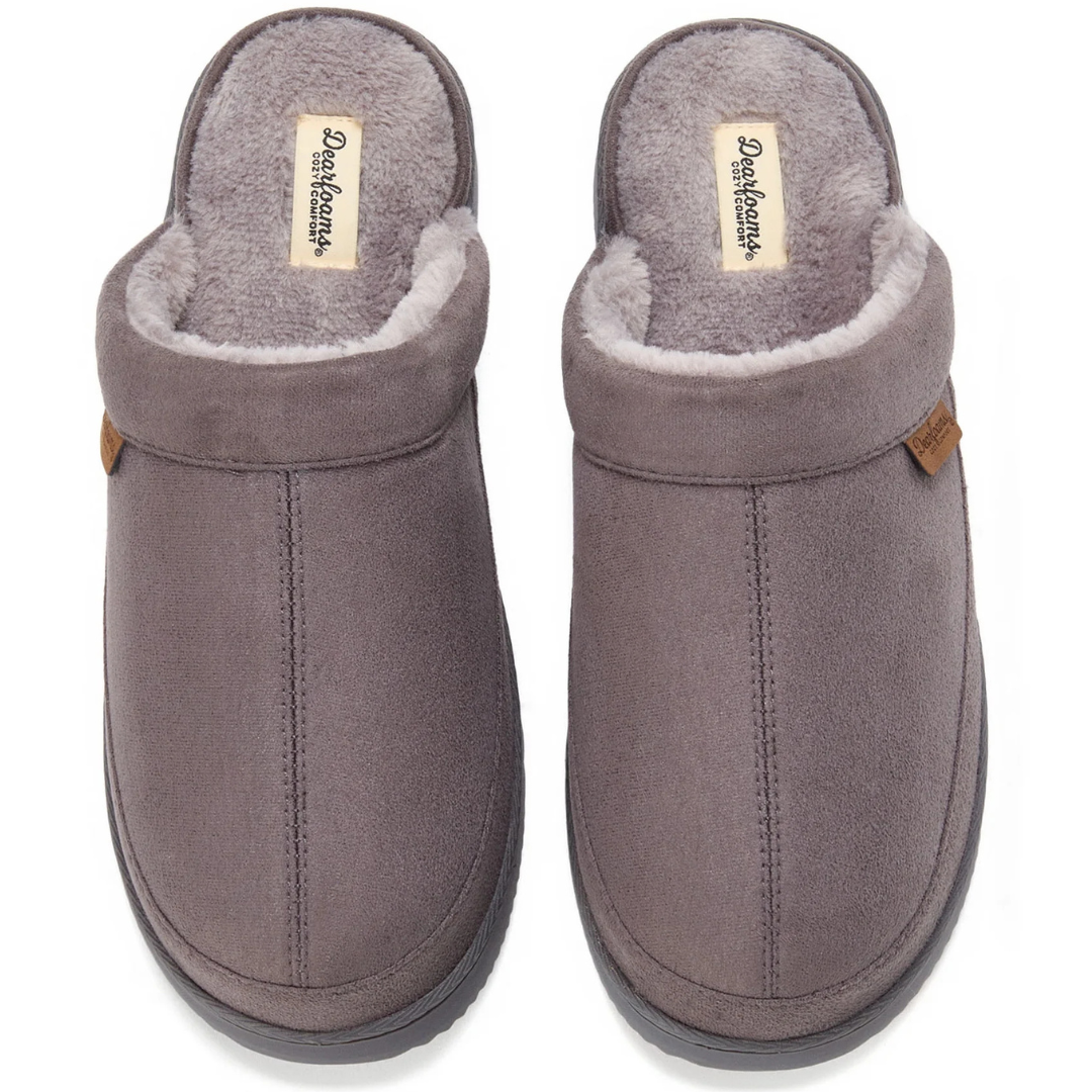 Dearfoams Cozy Comfort Men's Joseph Scuff Slippers (3 Colors)
