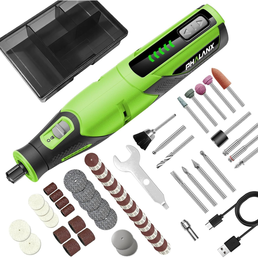 PHALANX Cordless Rotary Tool with 64-Piece Accessories