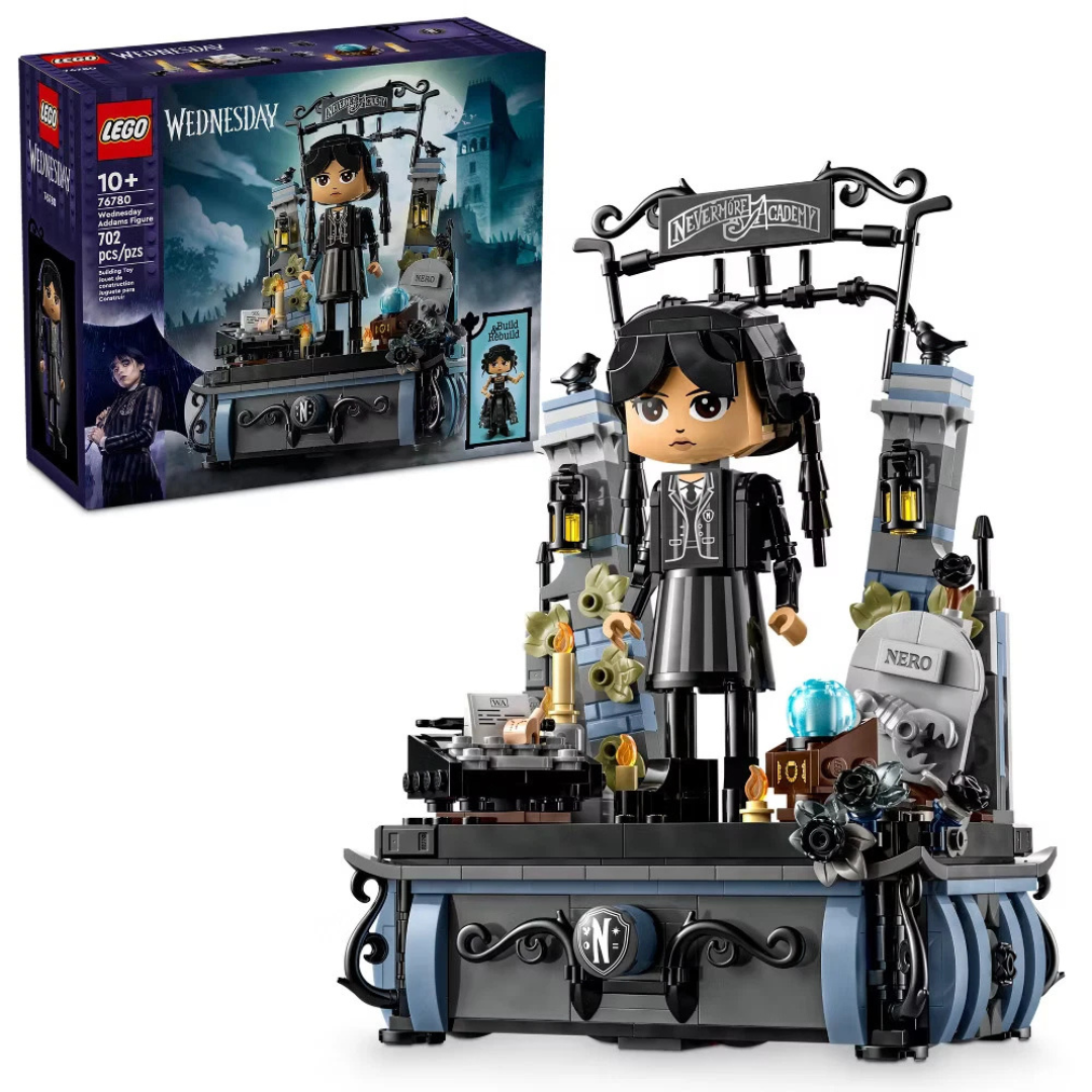 702-Piece LEGO Wednesday Addams Figure Display Set (76780)
