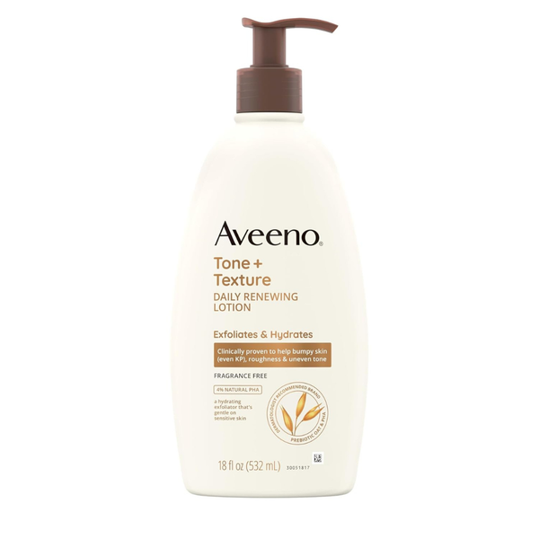 18 fl. oz Aveeno Tone + Texture Daily Renewing Body Lotion