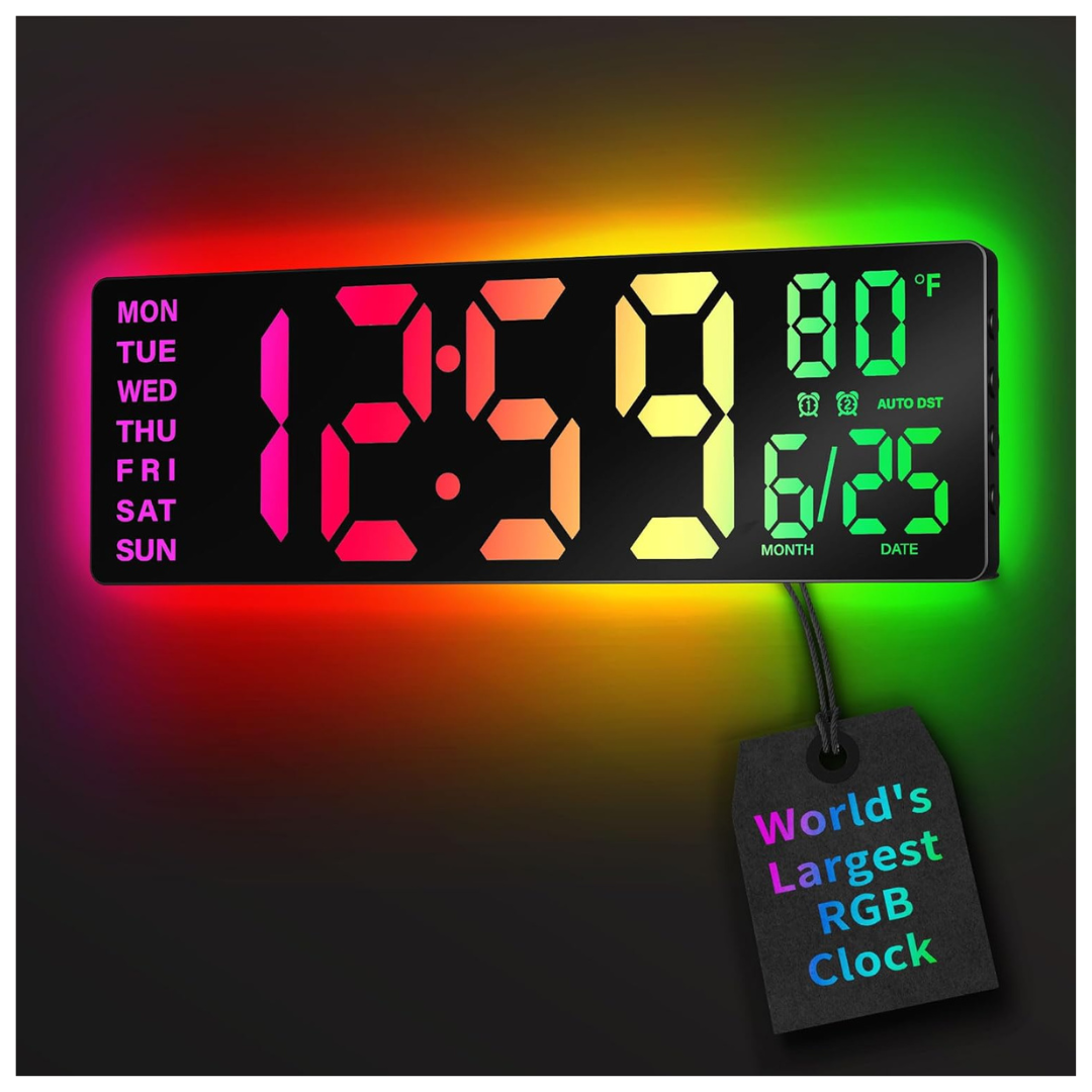 16.5" Large Digital Wall Clock