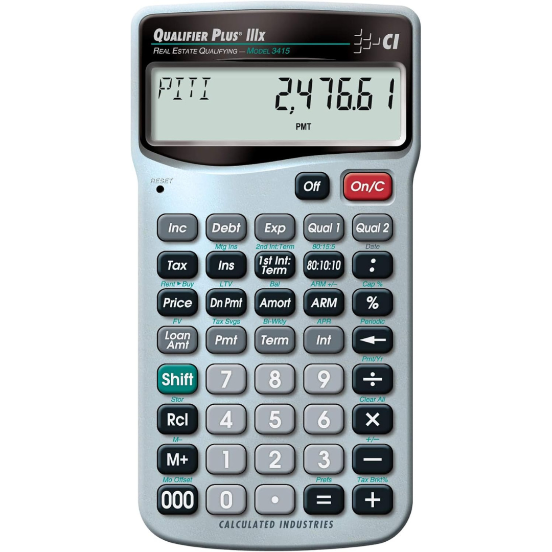 Calculated Industries 3415 Qualifier Plus IIIx Advanced Calculator