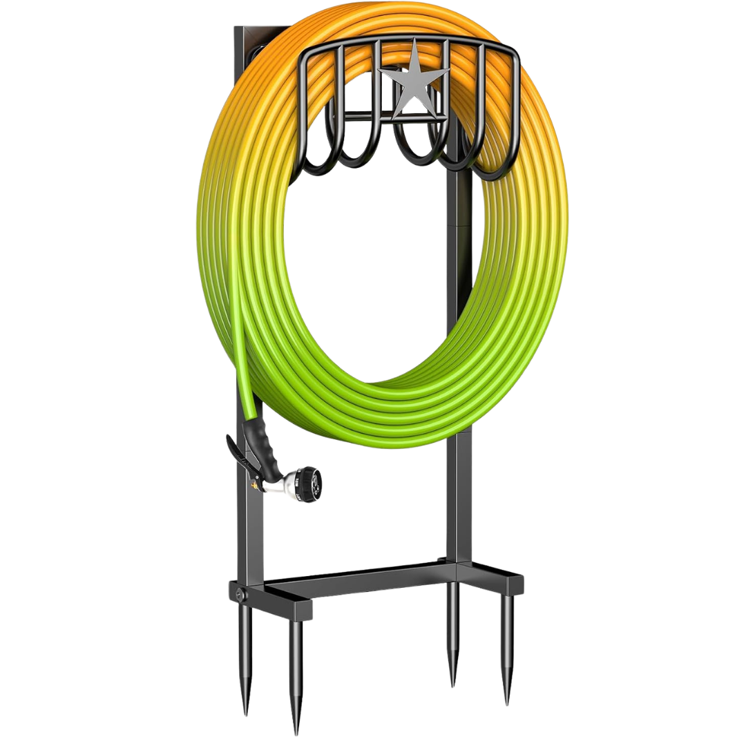 Mogaath Heavy-Duty Freestanding 150FT Garden Hose Stand