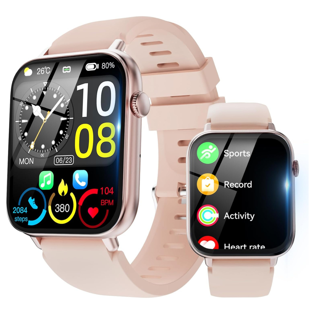 Unisex 1.85" HD Fitness Smartwatch With Answer/Make Call