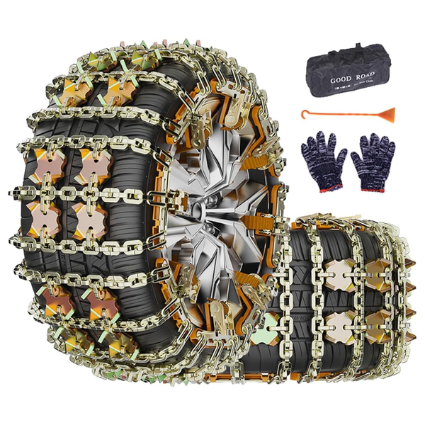 8-Pieces Adjustable Universal Tire Snow Chains