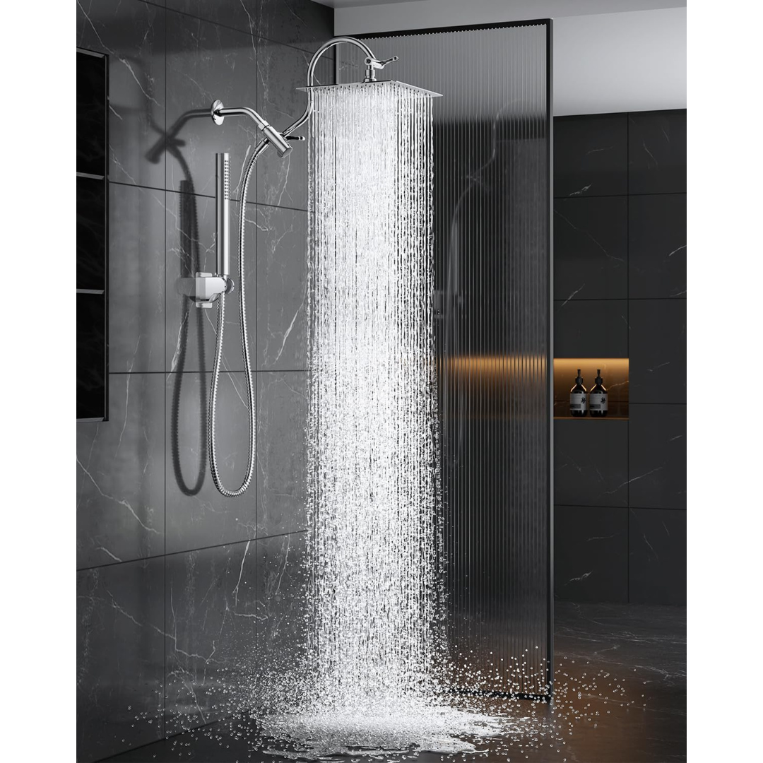 MakeFit 10" Rain Shower Head With Handheld Spray