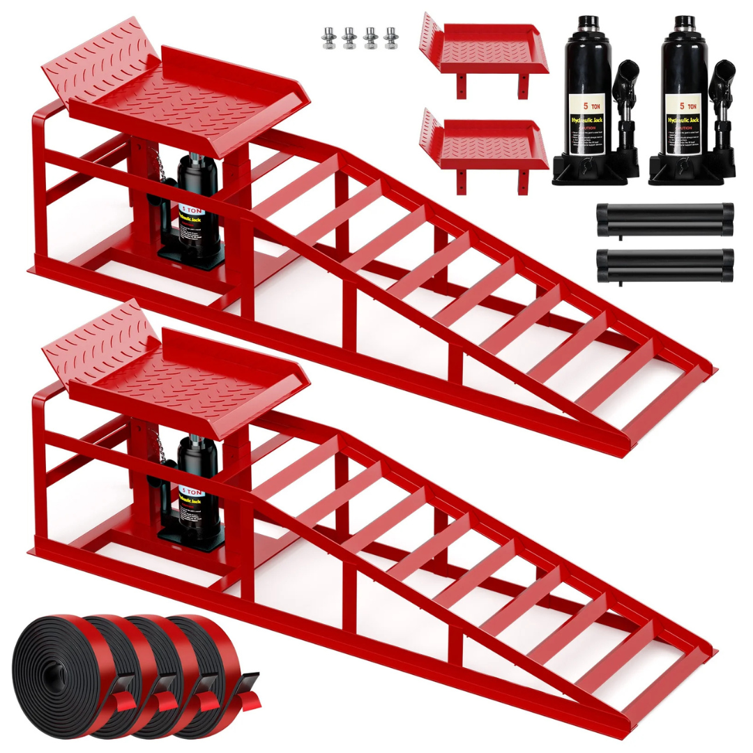 2-Pack Lafati Heavy-Duty 10,000-lbs. Hydraulic Car Ramp Set