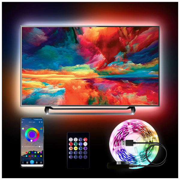 15Ft RGB LED TV Backlight For 50-65 Inch TVs