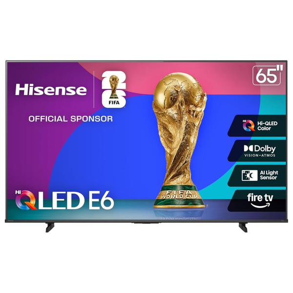 65" Hisense E6 Cinema Series 4K Ultra HDR Smart QLED Fire TV
