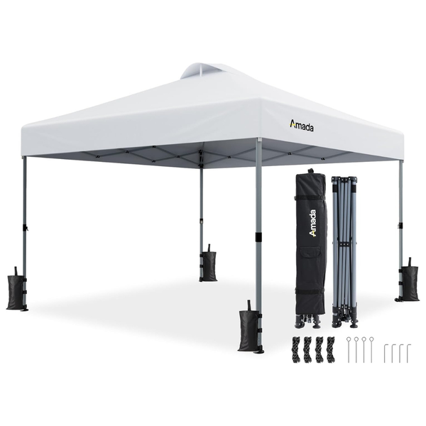 10' x 10' Amada Center Lock Height Adjustable Pop Up Canopy