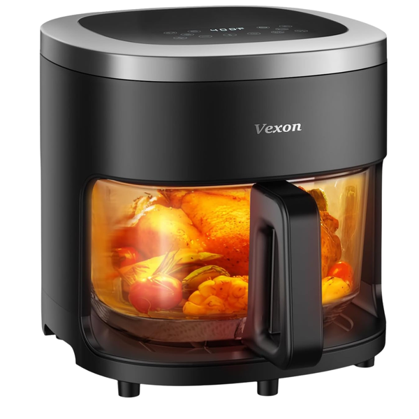 Vexon 6-IN-1 4.5QT Air Fryer With Viewing Glass Pot