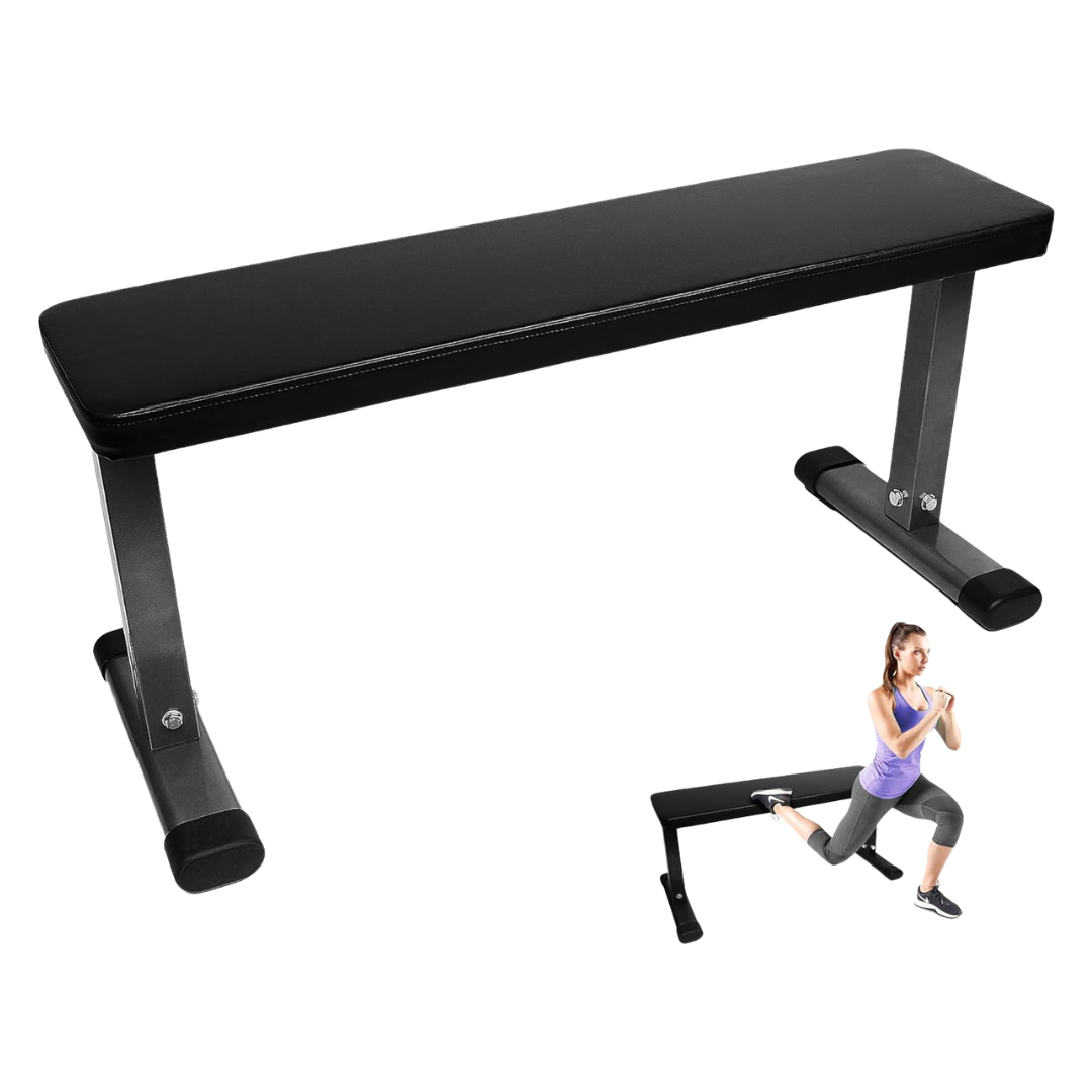 Fitvids Flat Utility Weight Exercise Bench For Home Gym