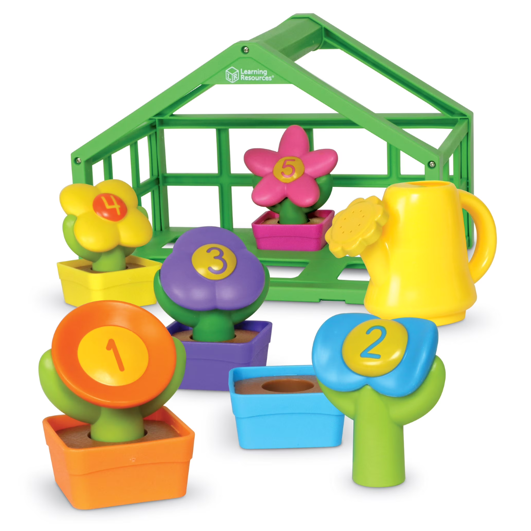 12-Pieces Growing Greenhouse Color & Number Playset