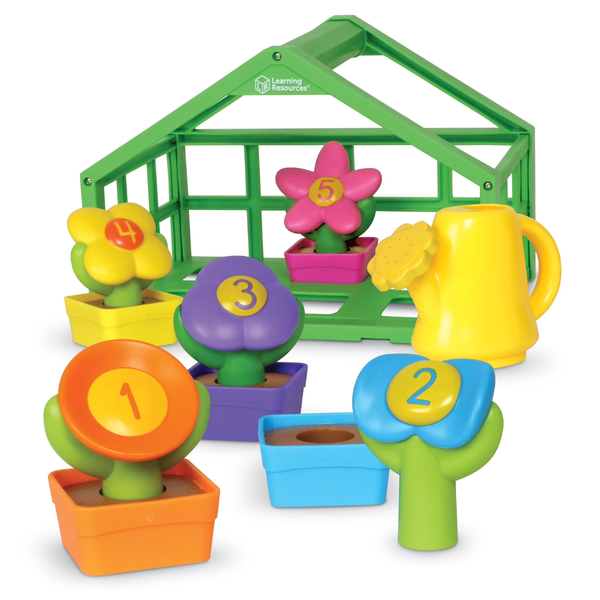 12-Pieces Growing Greenhouse Color & Number Playset