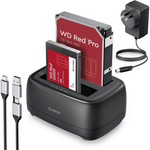 Orico 3.5" & 2.5" Dual Bay SATA SSD Hard Drive Docking Station