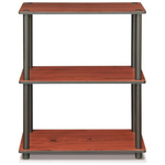 Furinno 3-Tier Turn-N-Tube Compact Multipurpose Shelf Display Rack