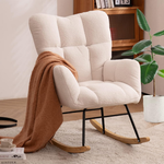 Nioiikit Teddy Upholstered Nursery Rocking Chair