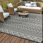 5' x 8' Waterproof Reversible Portable Plastic Straw Outdoor Rug Carpet (Various)