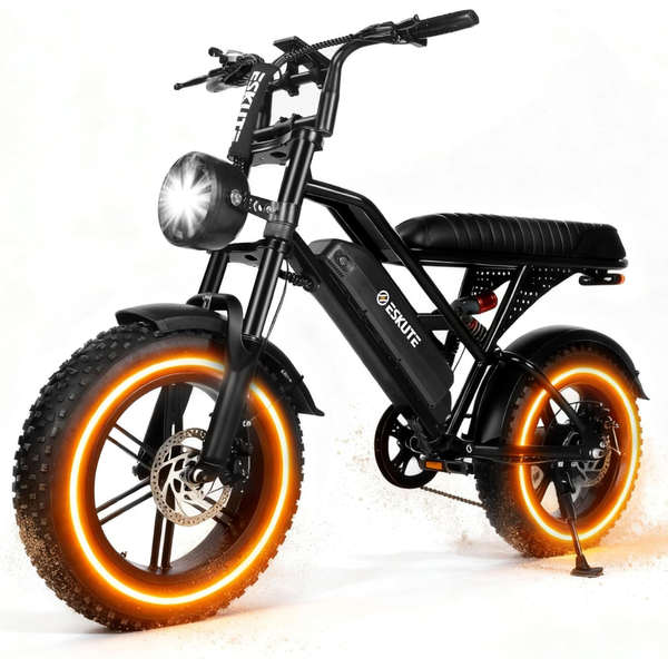Elecby V100 1500W Peak Electric Bike, 60 Mile Range