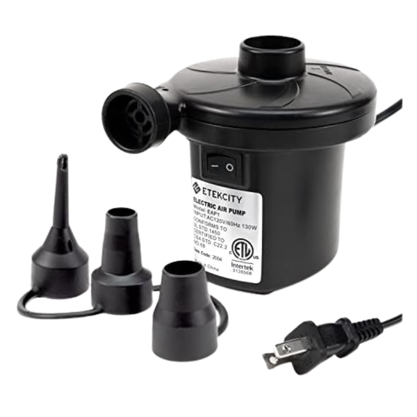 Etekcity 110-120 Volt Electric Air Mattress Portable Air Pump