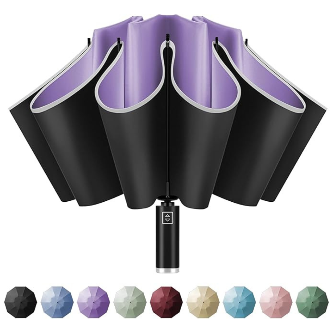 Yoobure Inverted Windproof Travel Umbrella