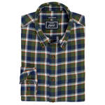 1905 Collection Tailored Fit Large Check Flannel Sportshirt