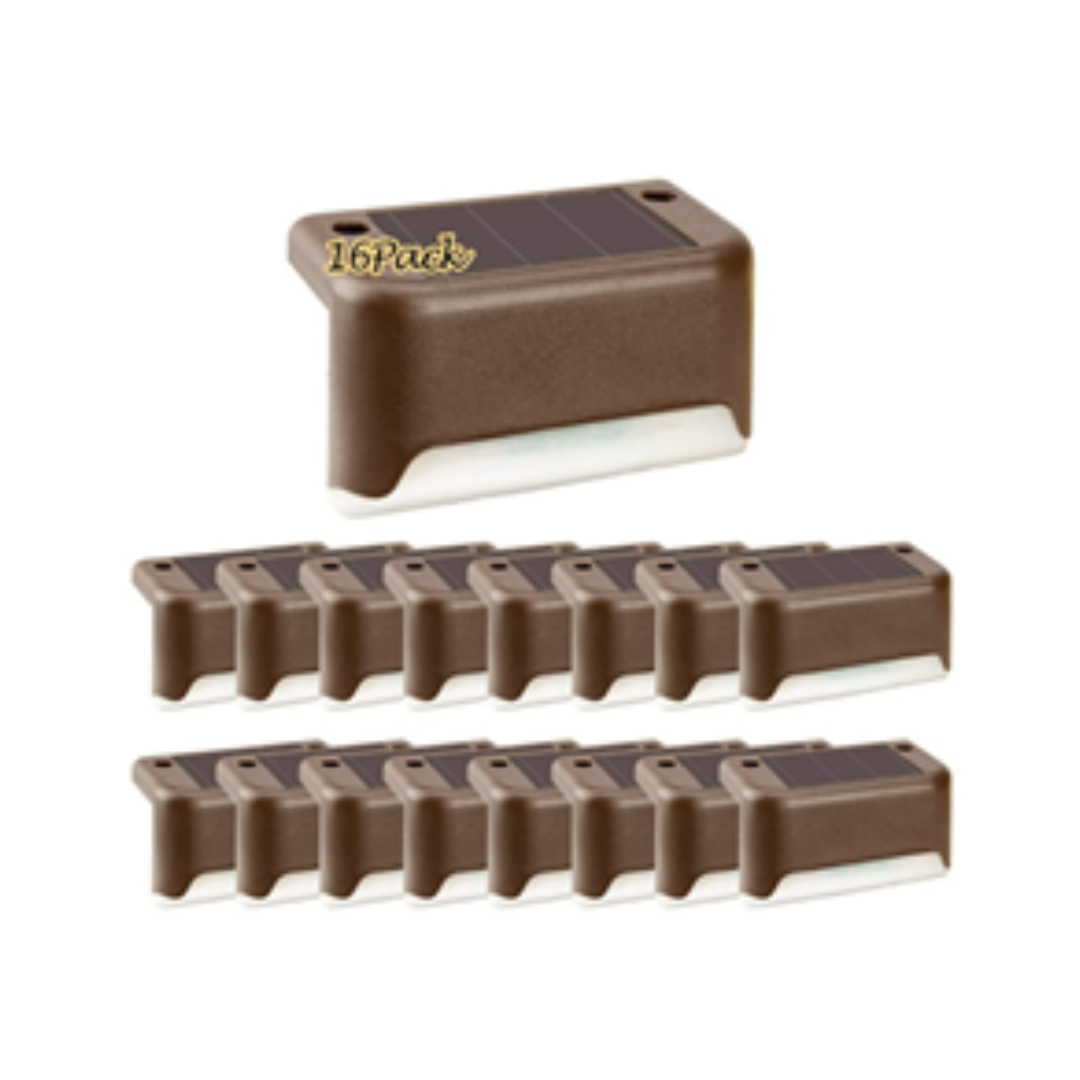 16-Pack Solpex Waterproof Outdoor LED Solar Deck Lights