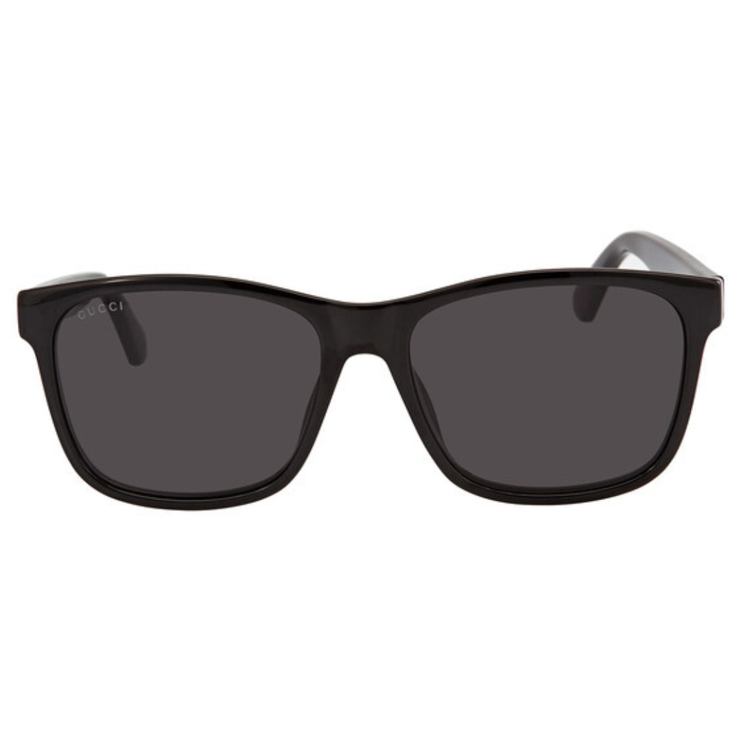 Gucci Grey Rectangular Men's Sunglasses