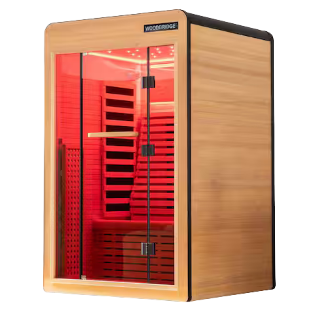 2-Person Indoor Canadian Hemlock Infrared Sauna