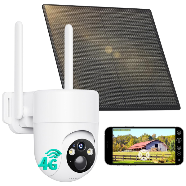 4G LTE Cellular Security Camera With Color Night Vision