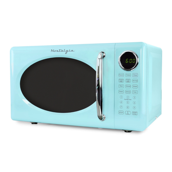 Nostalgia Retro 700W 0.7 Cu Ft Microwave Oven
