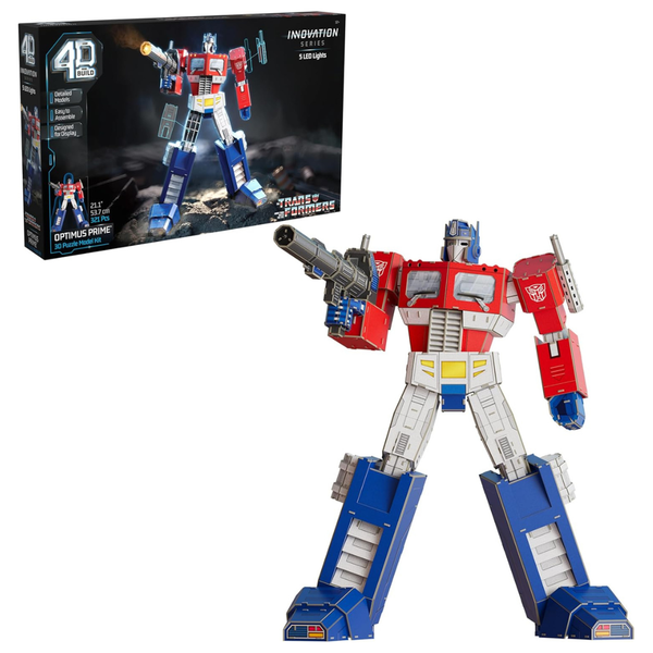 321-Piece Transformers Optimus Prime 3D Model Kit W/ LED Lights