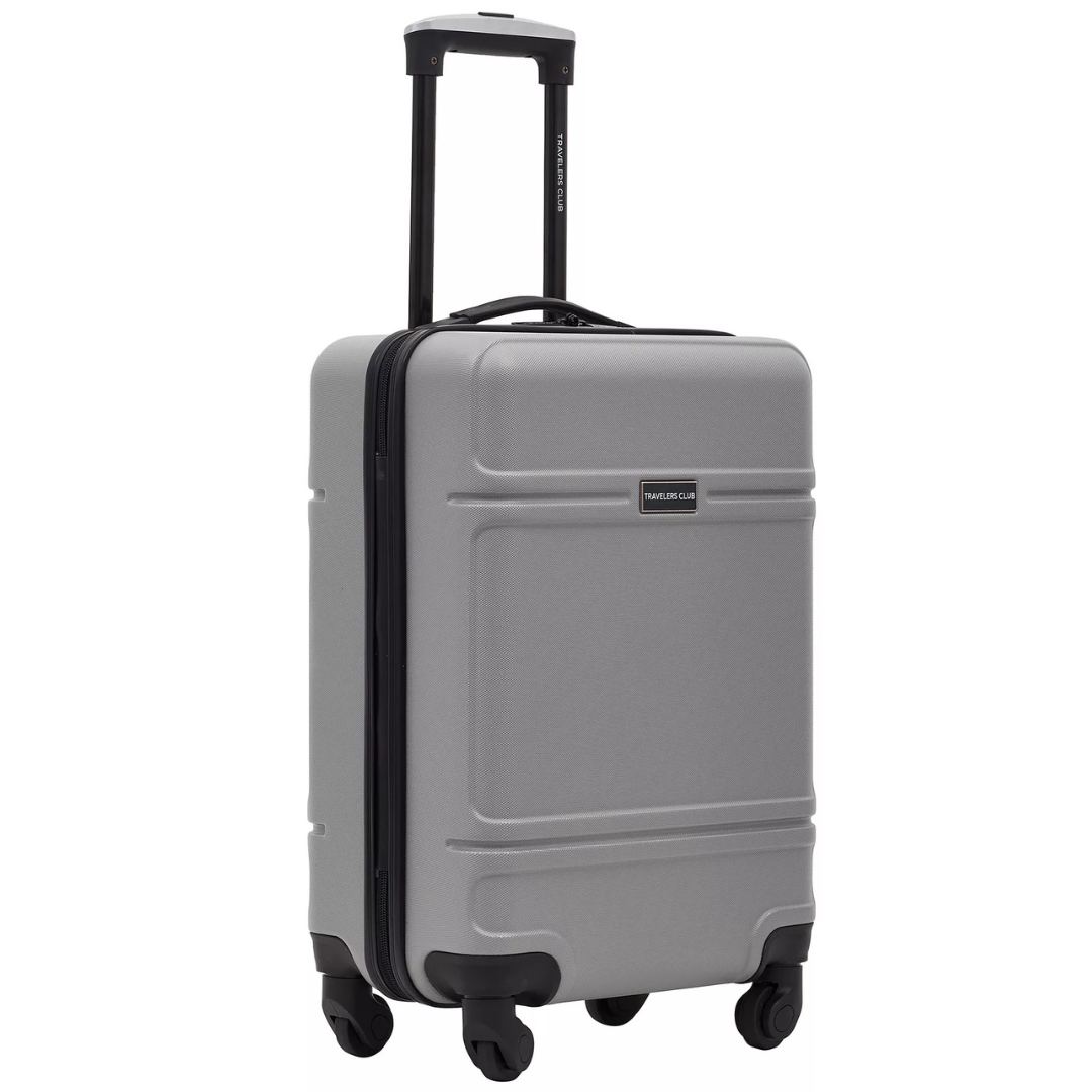 Travelers Club 20" Skyline Rolling Hard Case Carry-on Luggage