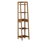 Zenna Home Bamboo Linen Tower With 5 Shelves