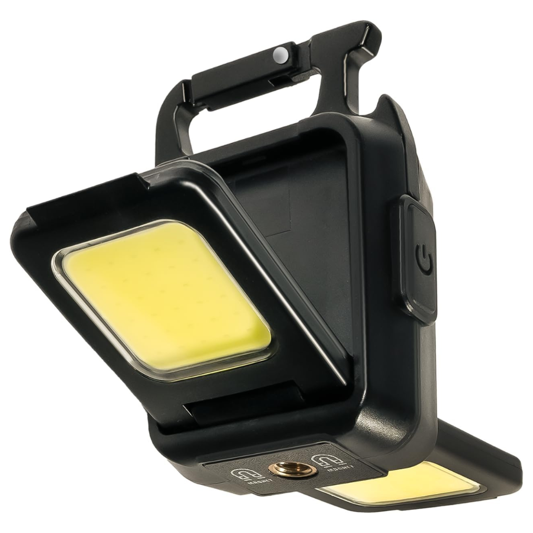 2-Sided LED IPX3 Rechargeable Hangable Keychain Light