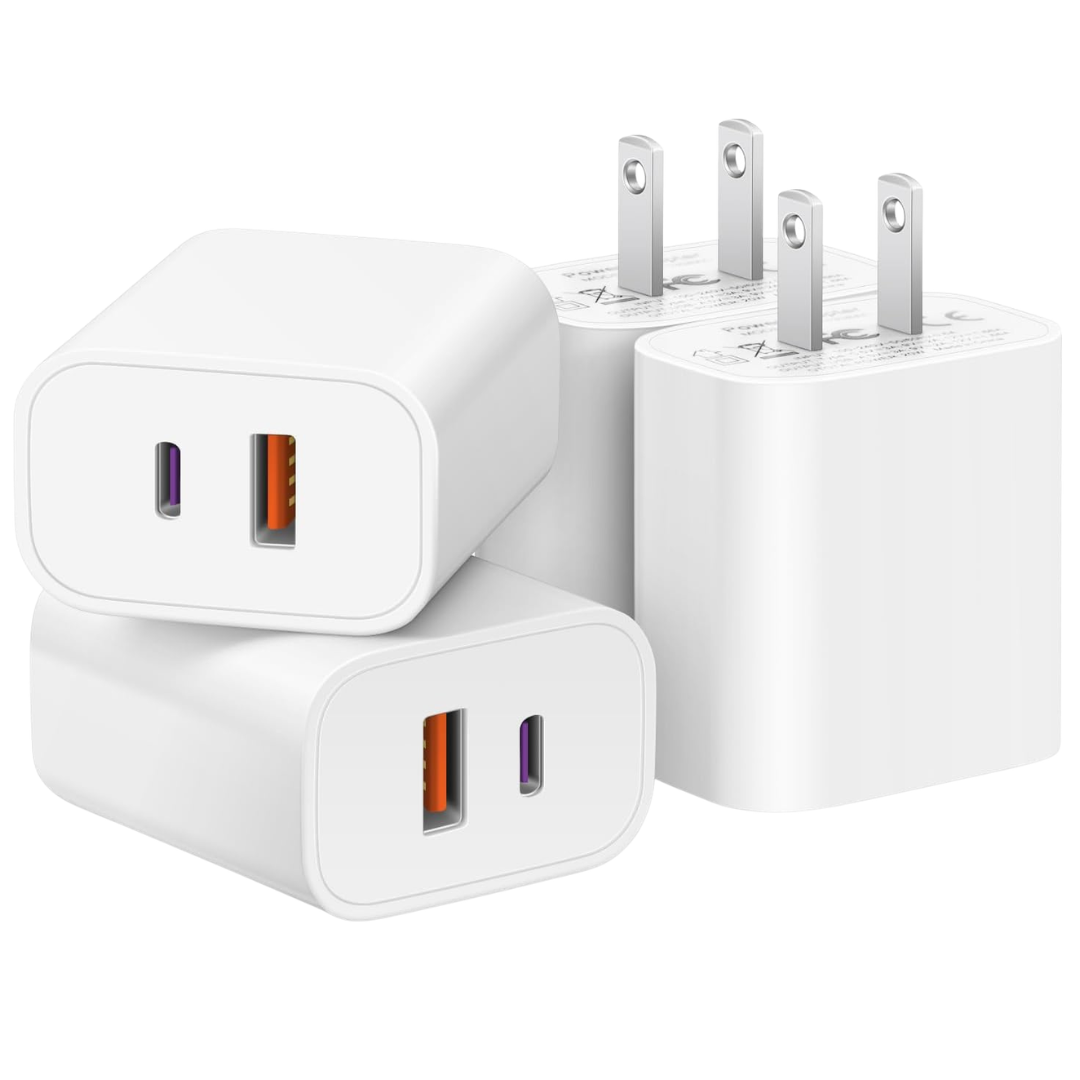 4-Pack USB C Multiport Adpater Charger Block