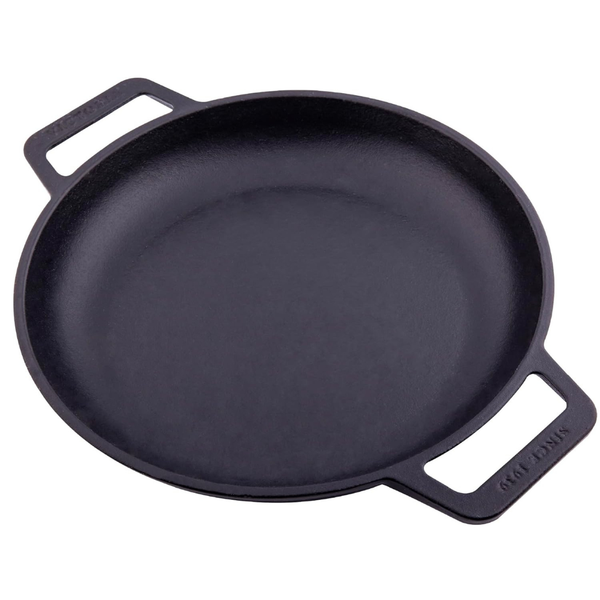 10" Victoria Cast Iron Round Skillet W/ Double Loop Handles