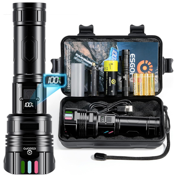 Esgofo 2000 Lumens Super Bright Flashlight
