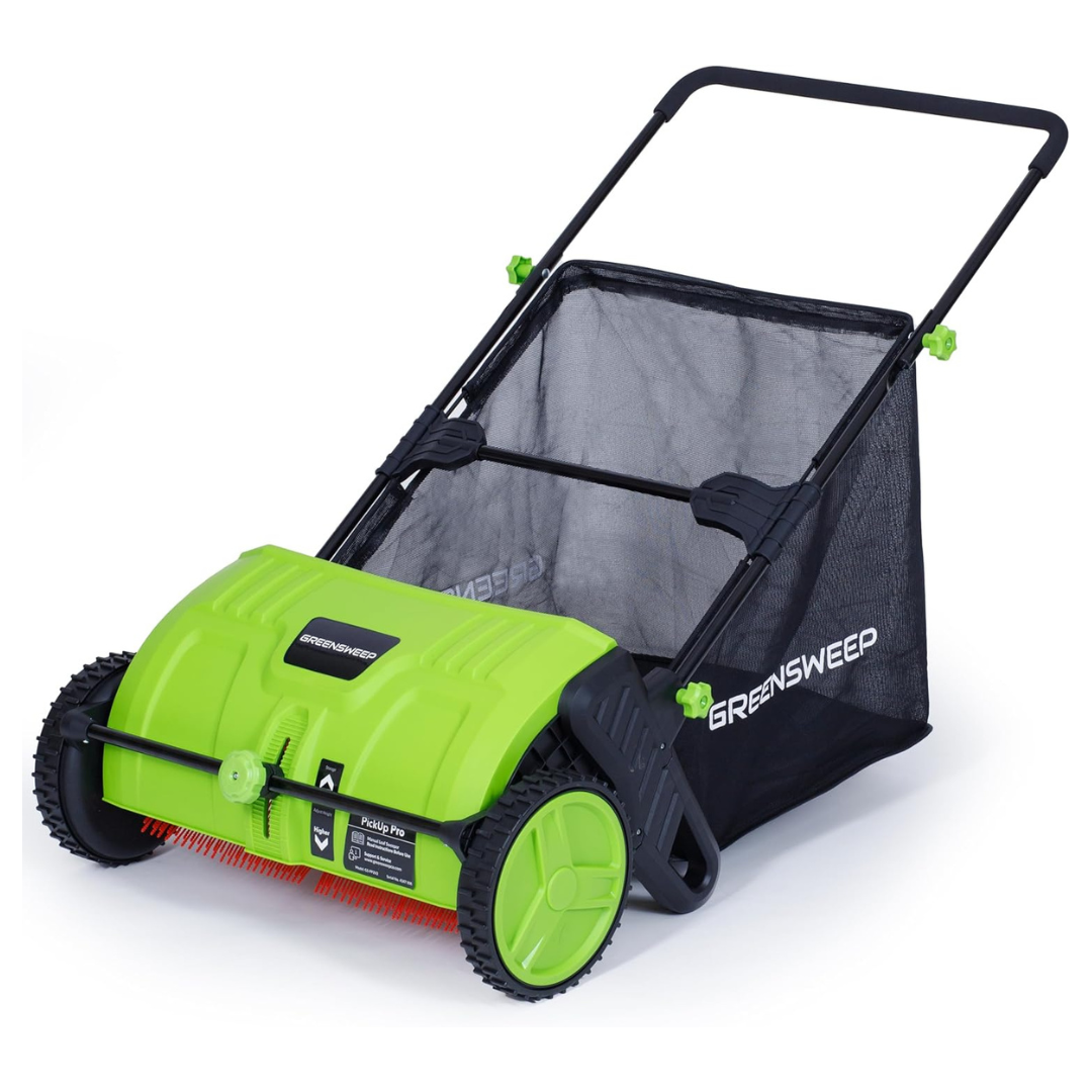 GreenSweep Pickup Pro 2-Leaf & Lawn Sweeper